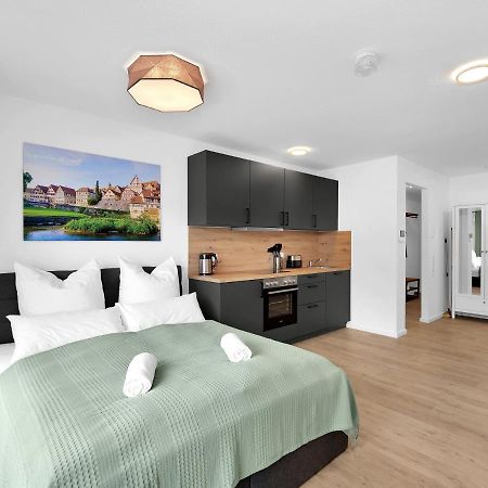 Inhome Studio Apartment - Kueche - Parken - Tv 슈바비슈할 외부 사진