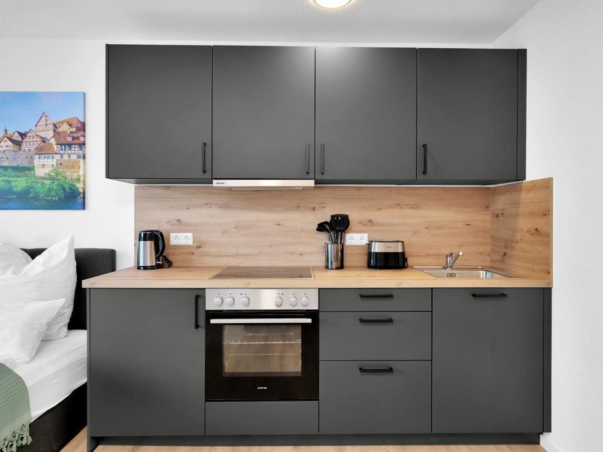 Inhome Studio Apartment - Kueche - Parken - Tv 슈바비슈할 외부 사진